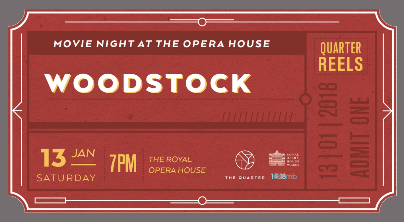 The Quarter Presents: Movie Night - Screening of Woodstock