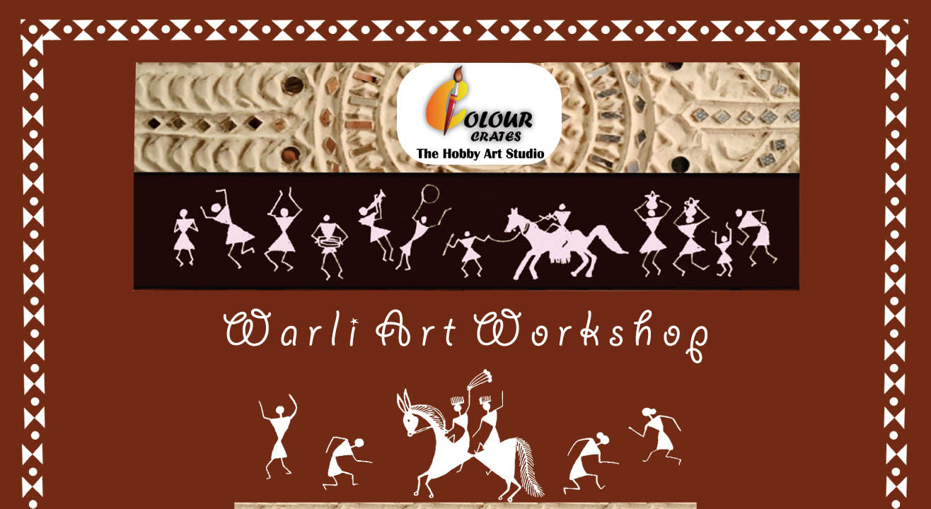 Warli Designed Clock Making