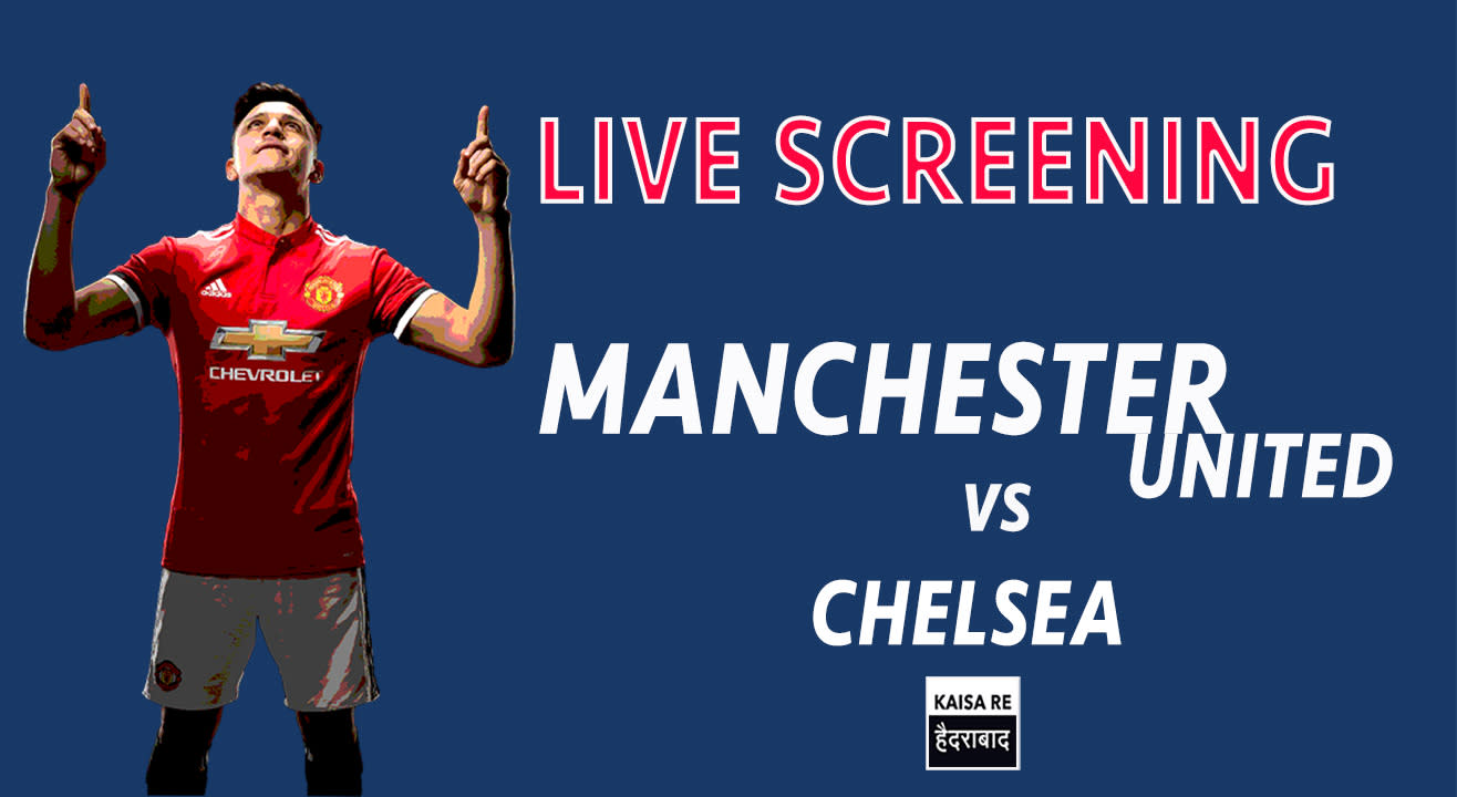 Live Screening Manchester United vs Chelsea at hoppipola Madhapur