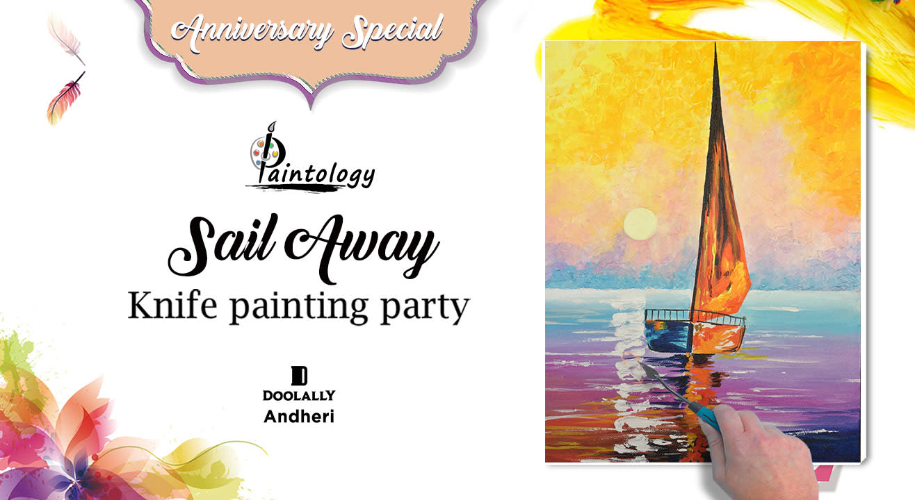 Sail Away - Knife painting party