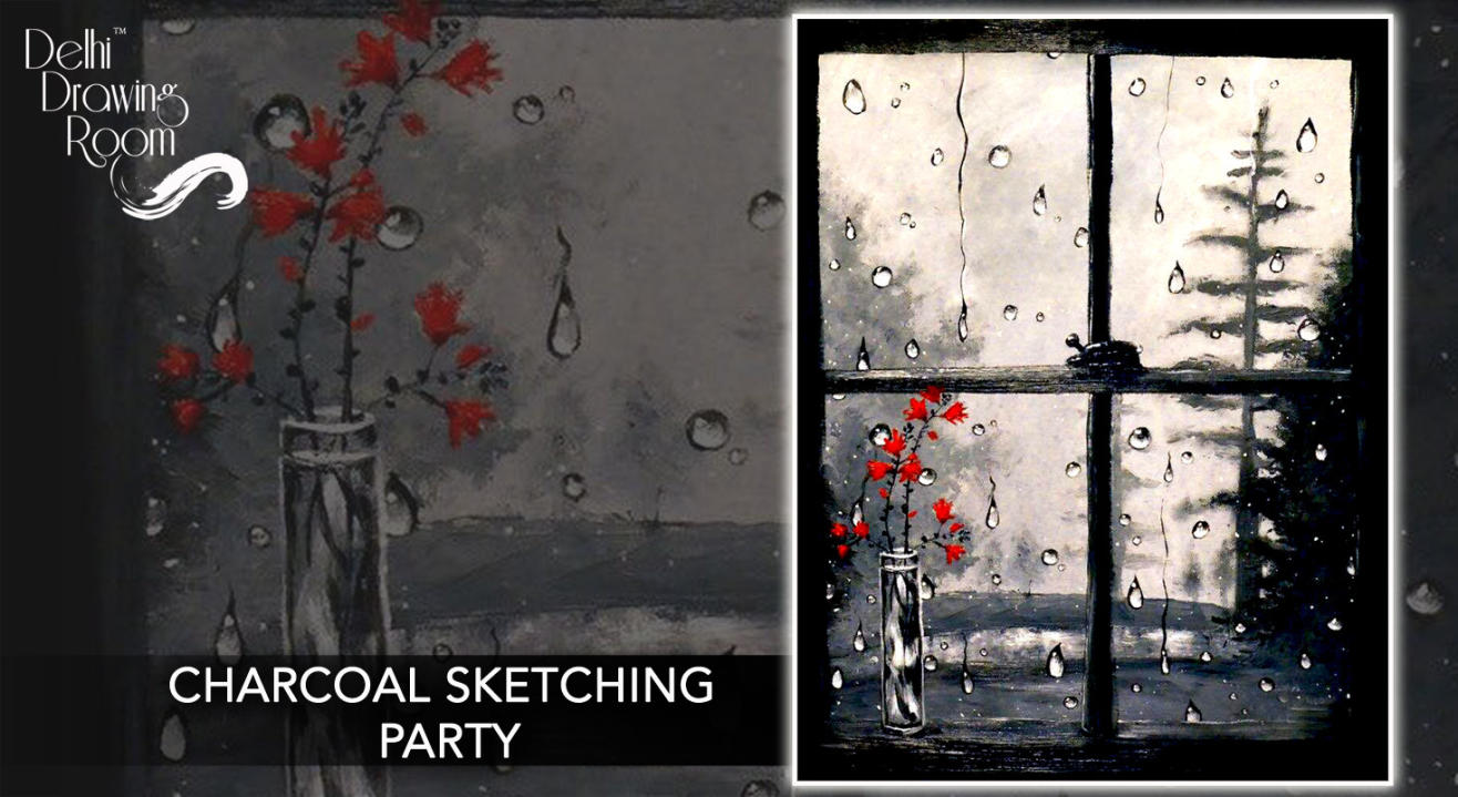 Charcoal Sketching Party by Delhi Drawing Room
