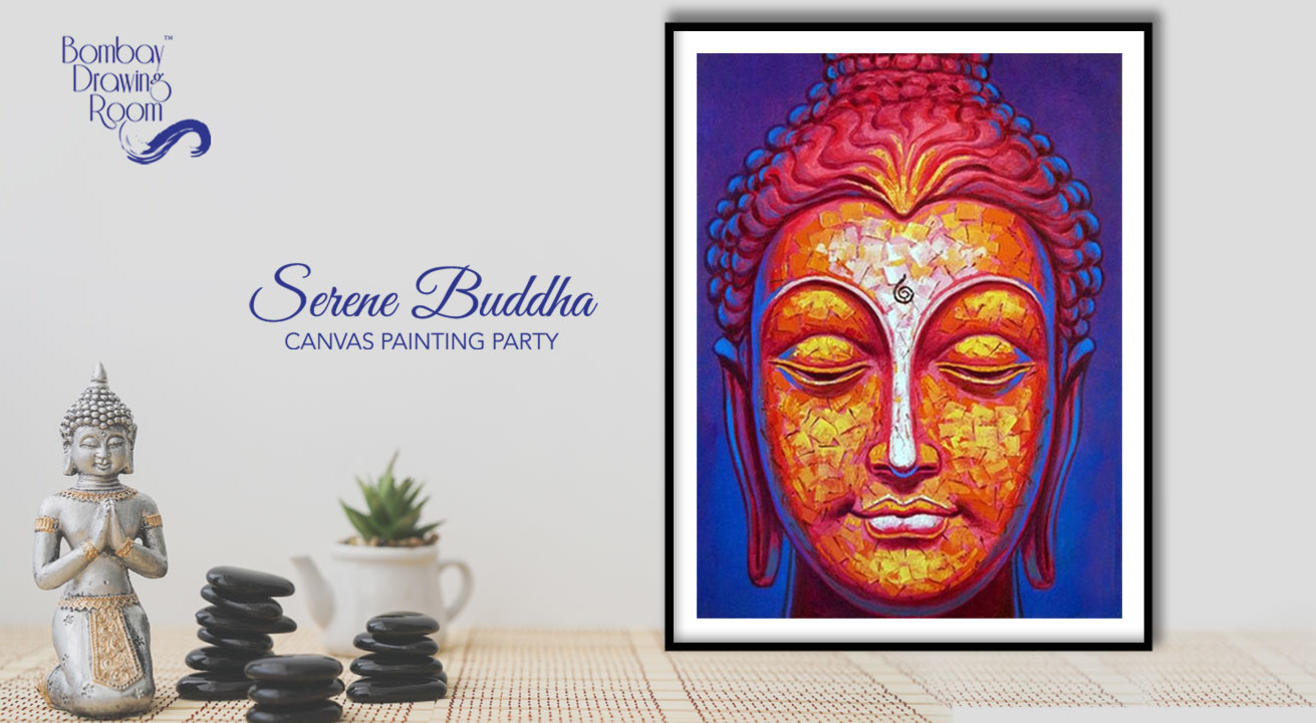 Serene Buddha - Canvas Painting Party by Bombay Drawing Room