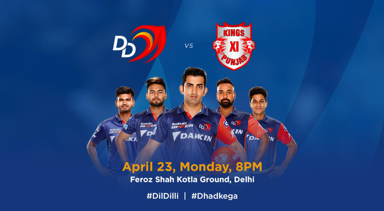 VIVO IPL 2018 - Match 22 - DD vs. Kings XI Punjab