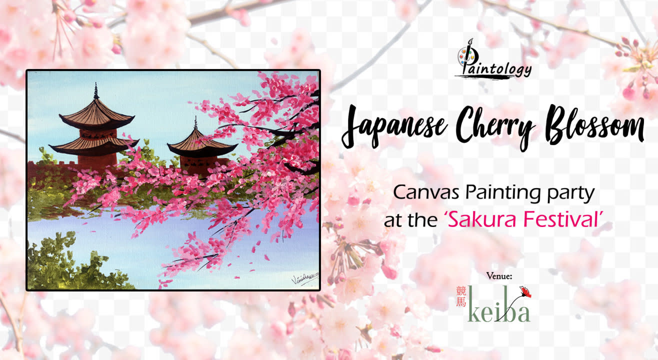 Japanese Cherry Blossom - Canvas Painting Party