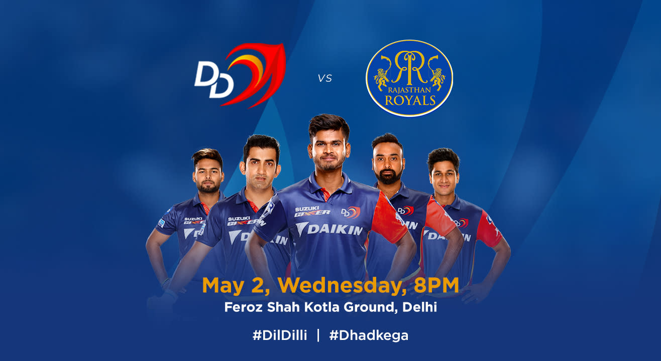 VIVO IPL 2018 - Match 32 - DD vs. Rajasthan Royals