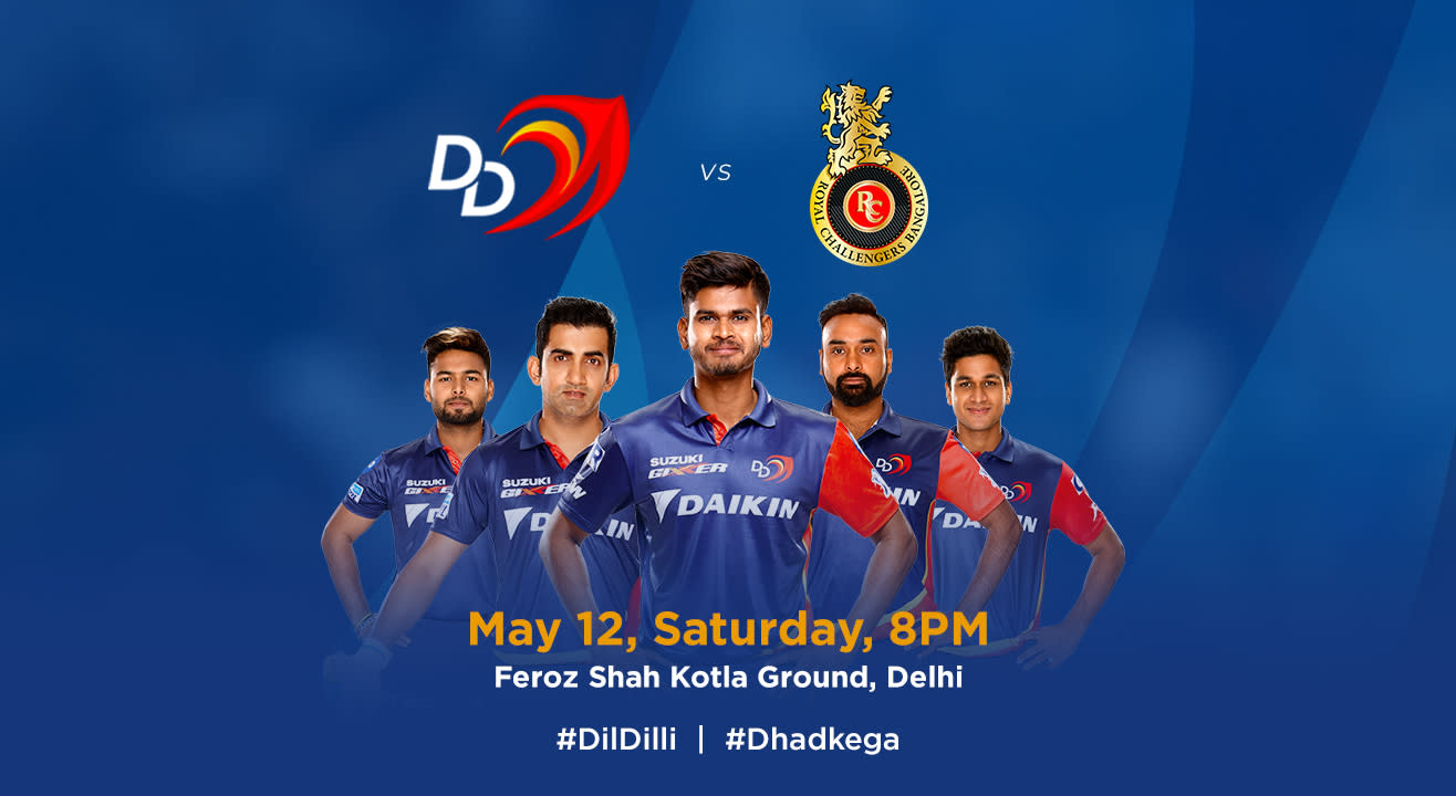 VIVO IPL 2018 - Match 45 - DD vs. Royal Challengers Bangalore