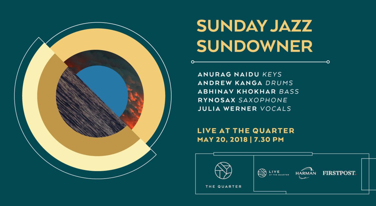 Sunday Jazz Sundowner with Anurag, Andrew, Abhinav and Rynosax at The Quarter