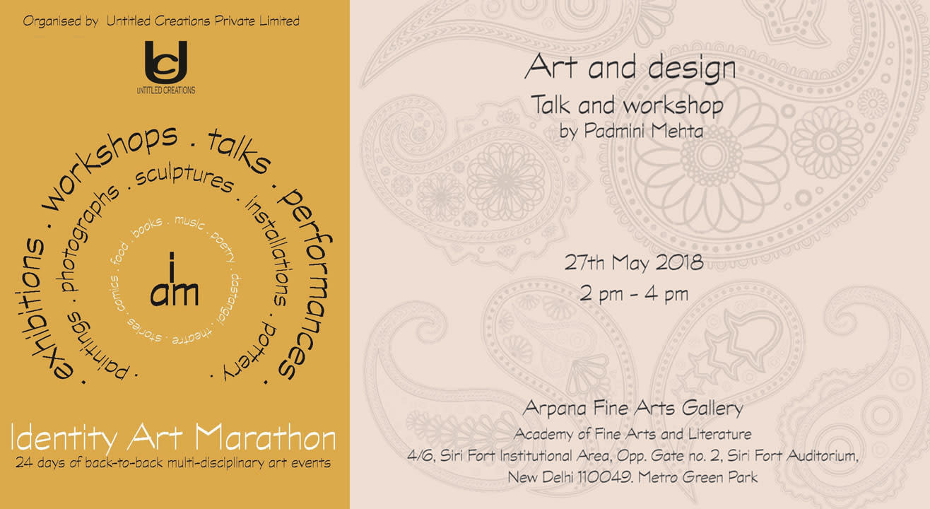 Art and design (Talk and workshop) by Padmini Mehta