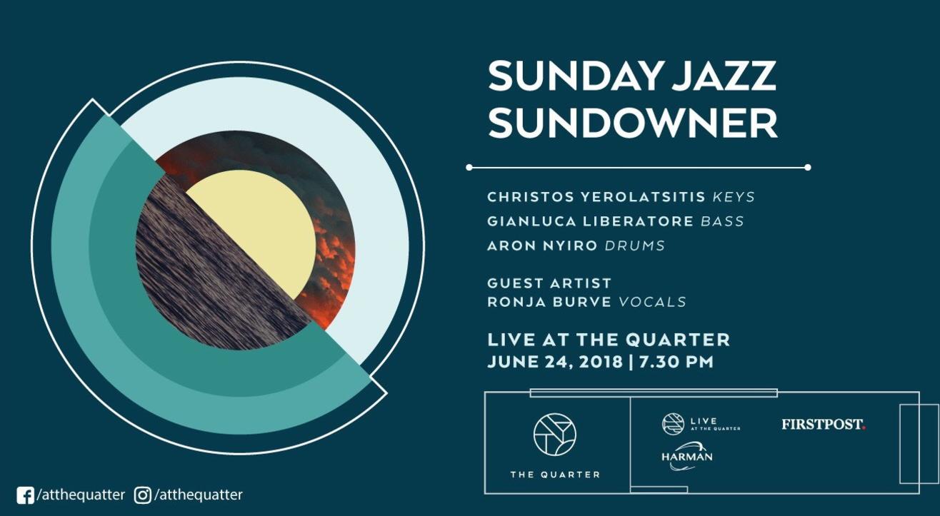 Sunday Jazz Sundowner with Christos, Gianluca and Aron at The Quarter