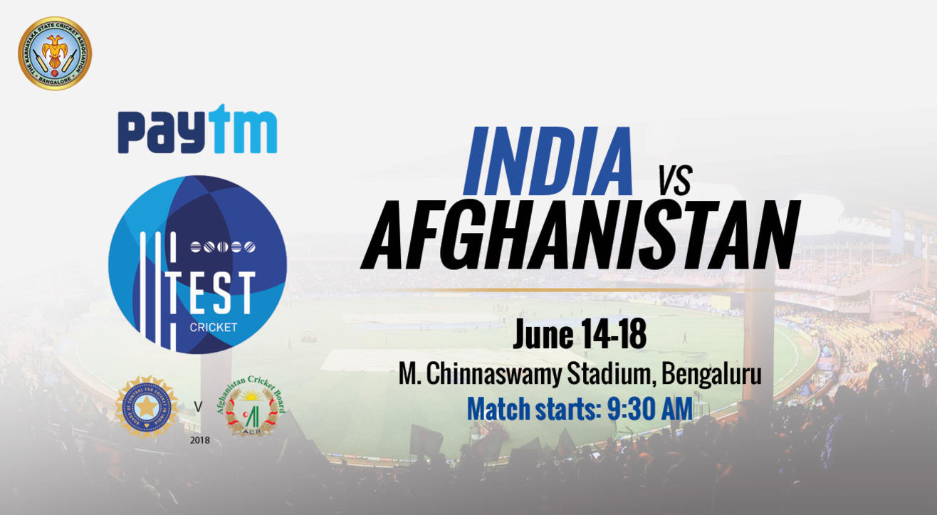 Test Match - India vs Afghanistan, Bangalore