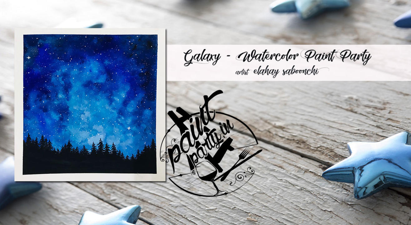 Galaxy Watercolor Paint Party