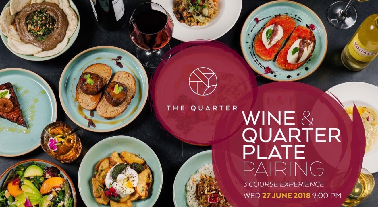 Wine and Quarter Plate Pairing