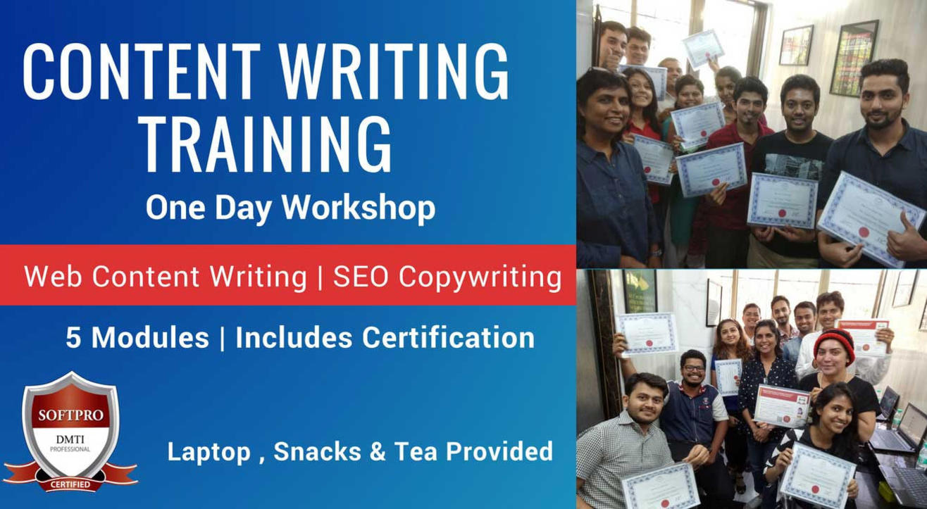 Content Writing Workshop & Training - SEO Copywriting - With Certification