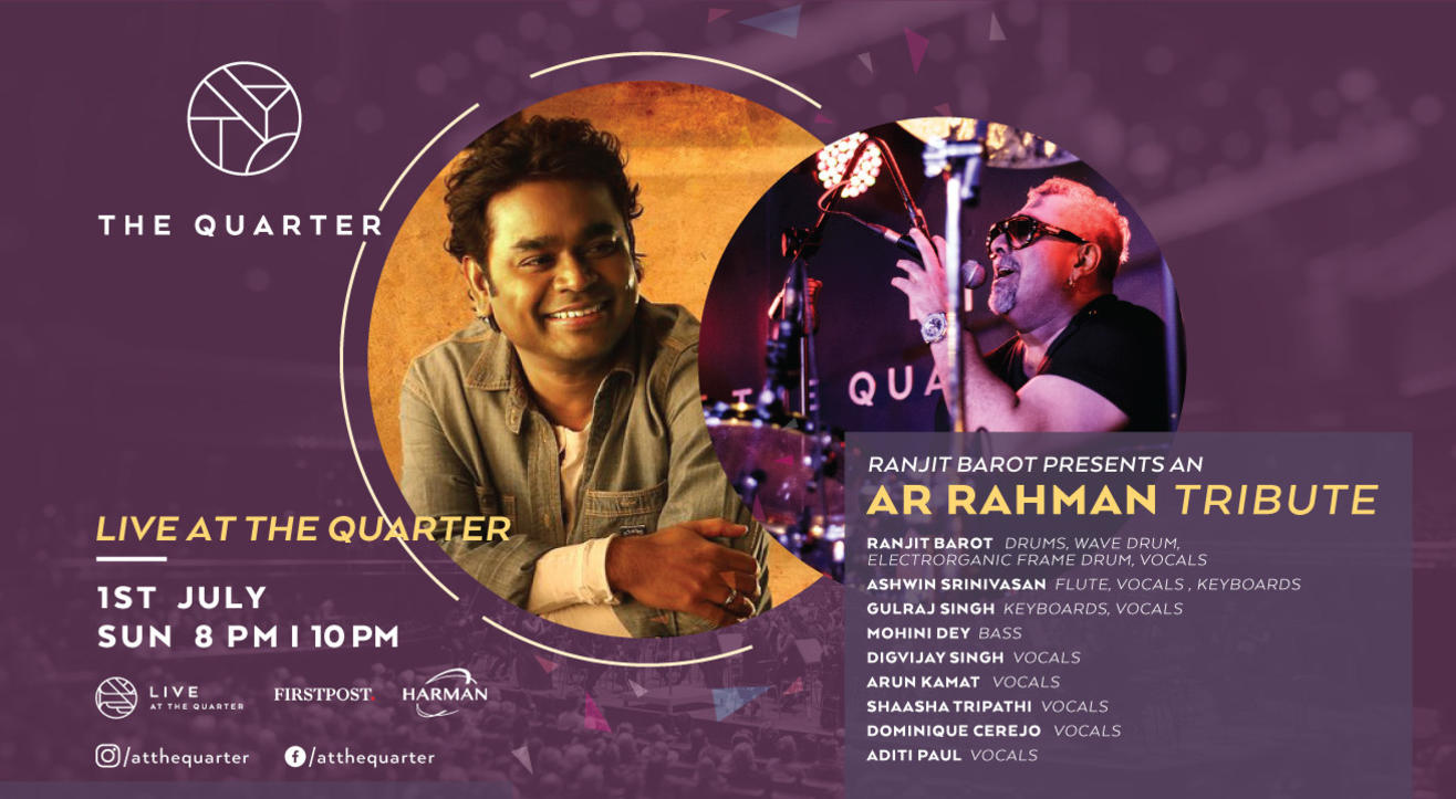 Ranjit Barot presents AR Rahman Tribute at The Quarter