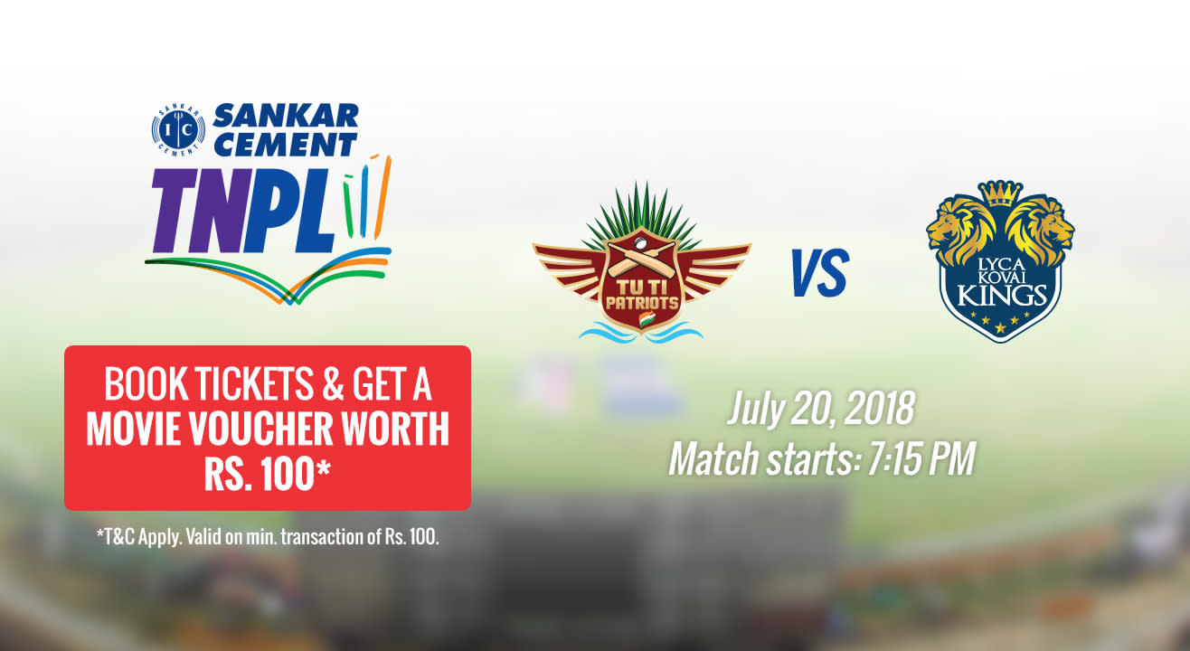 TNPL 2018 | JONES Tuti Patriots vs LYCA Kovai Kings