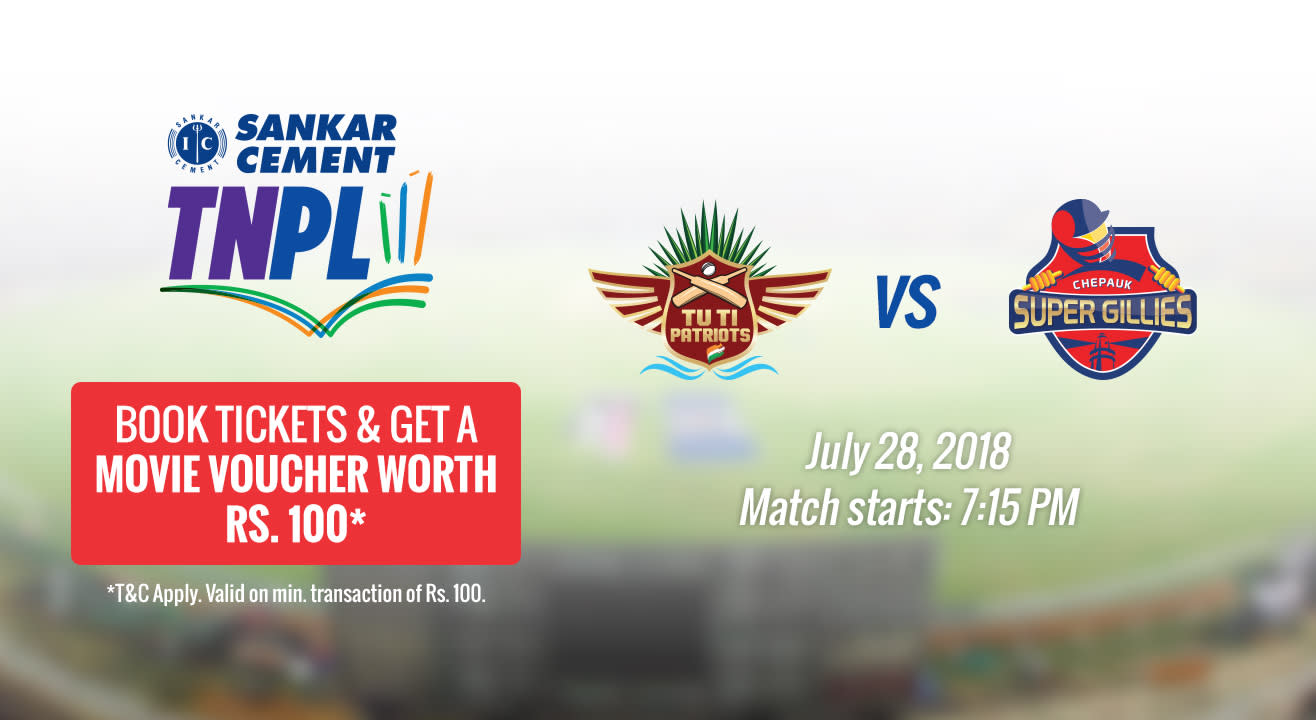 TNPL 2018 | JONES Tuti Patriots vs Chepauk Super Gillies