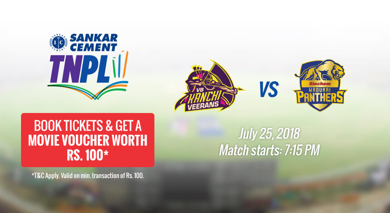 TNPL 2018 | VB Kanchi Veerans vs Siechem Madurai Panthers