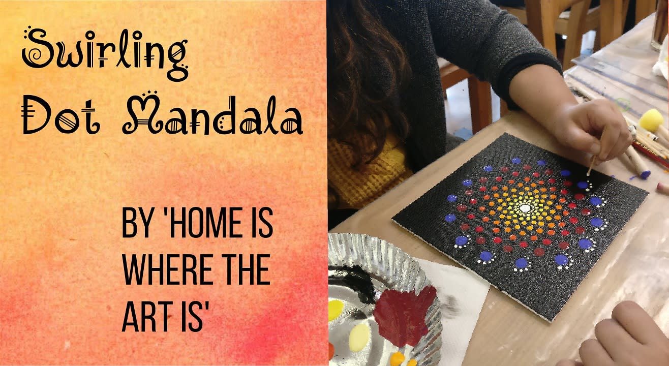 Swirling Dot Mandala by Home is where the ART is