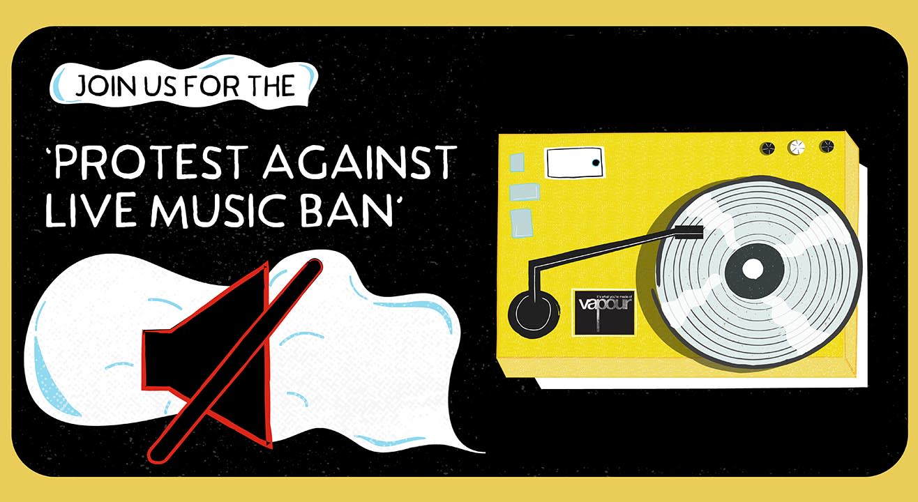 Protest against live music ban in Bangalore