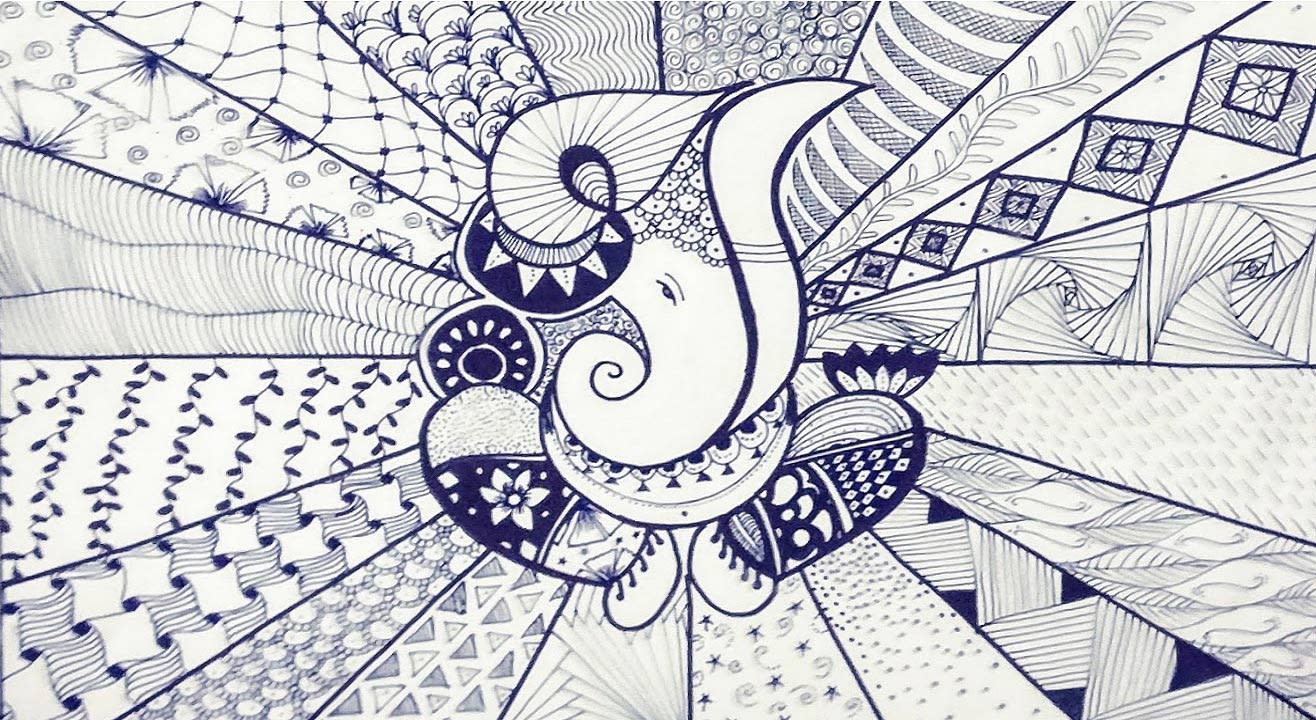 Ganesh Doodle Art – by ‘Home is where the ART is’