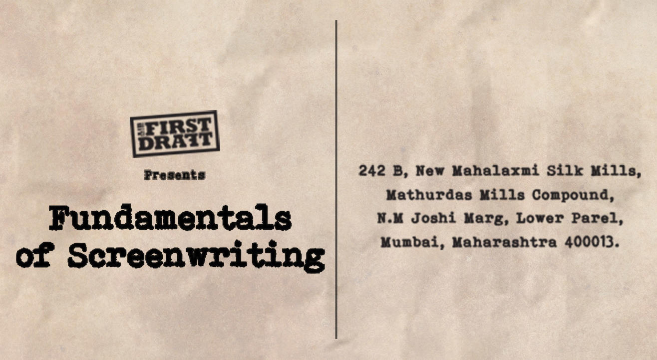 AIB First Draft: Fundamentals of Screenwriting Workshop