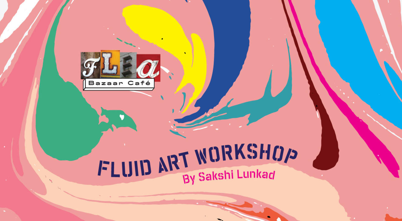 Fluid Art Workshop at Flea Bazaar Cafe