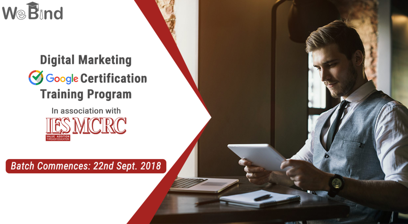Digital Marketing Google Certification course in Association with IES College