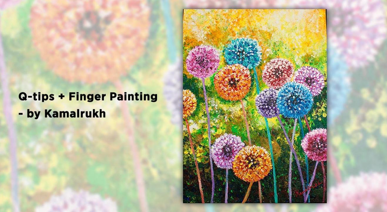 book tickets to q tips finger painting by kamalrukh