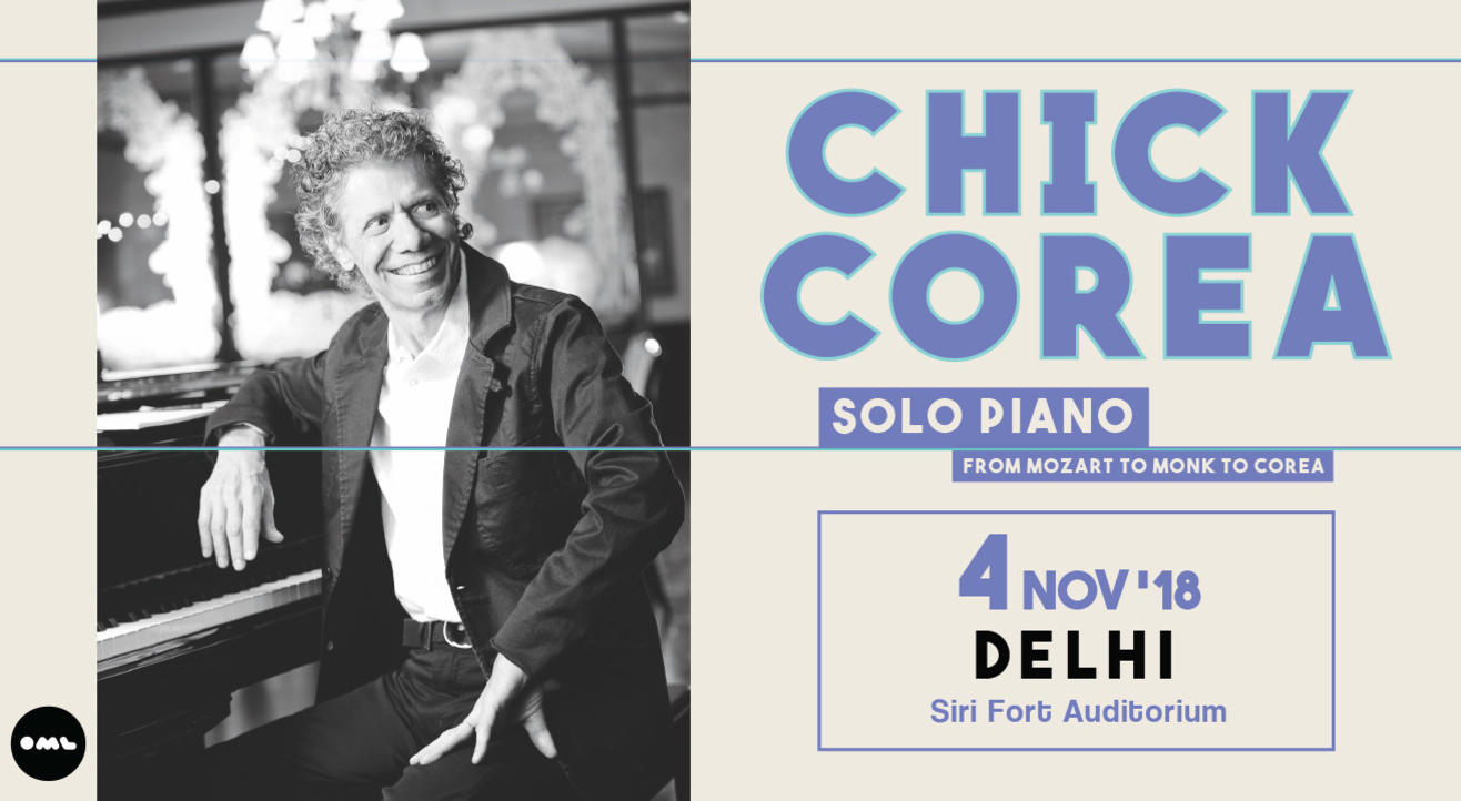 Chick Corea: Solo Piano From Mozart to Monk to Corea, Delhi