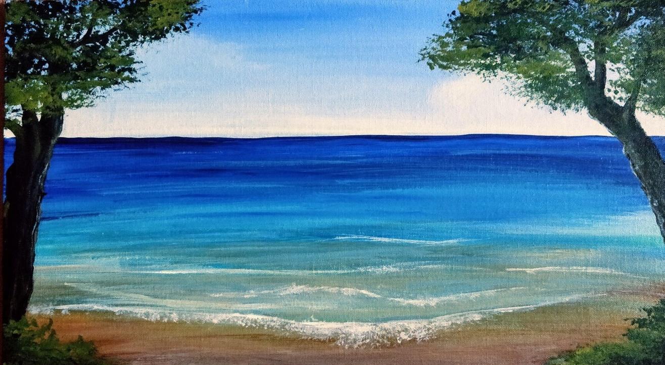 The Tranquil Sea Painting – by ‘Home is where the ART is’