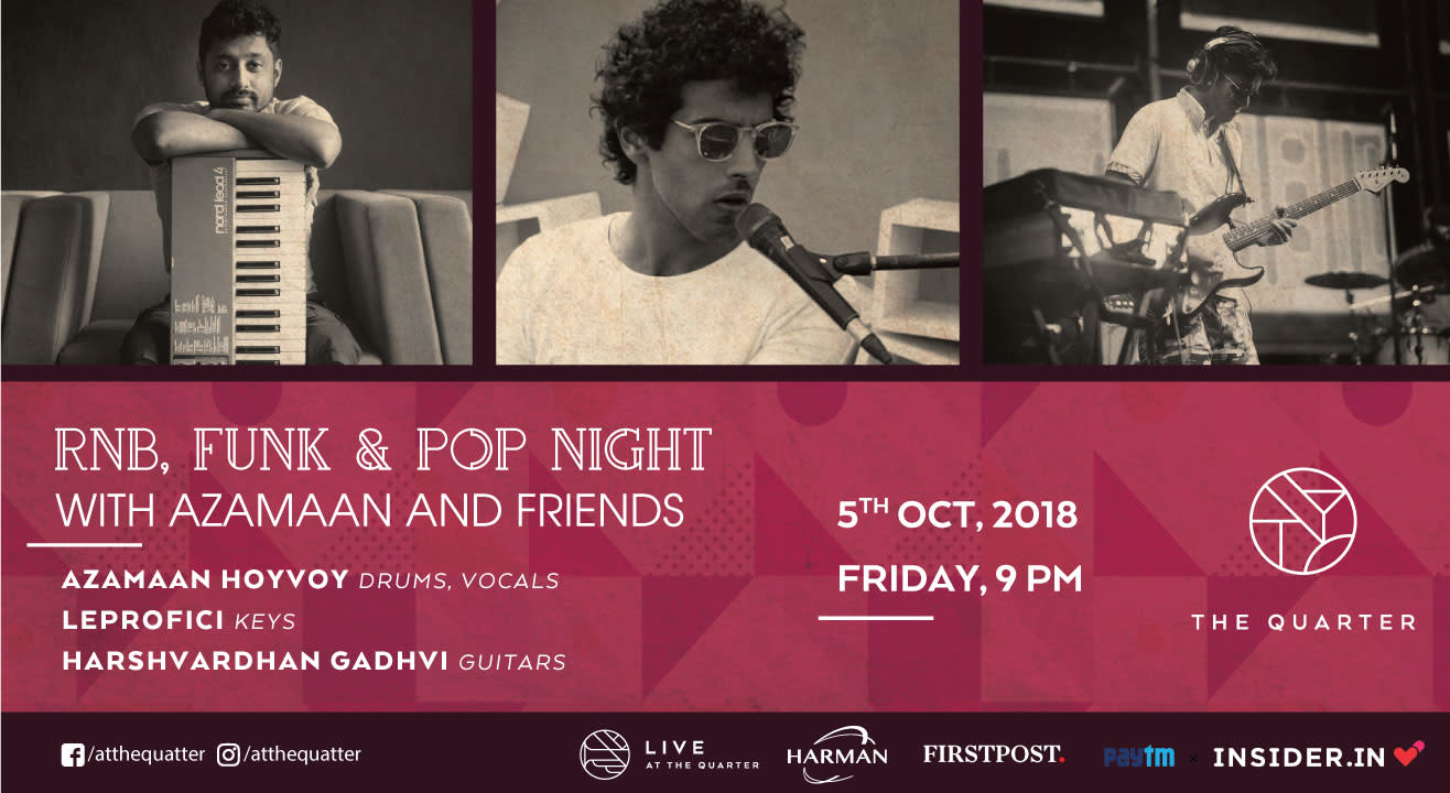 RnB, Funk & Pop Night with Azamaan and Friends at The Quarter