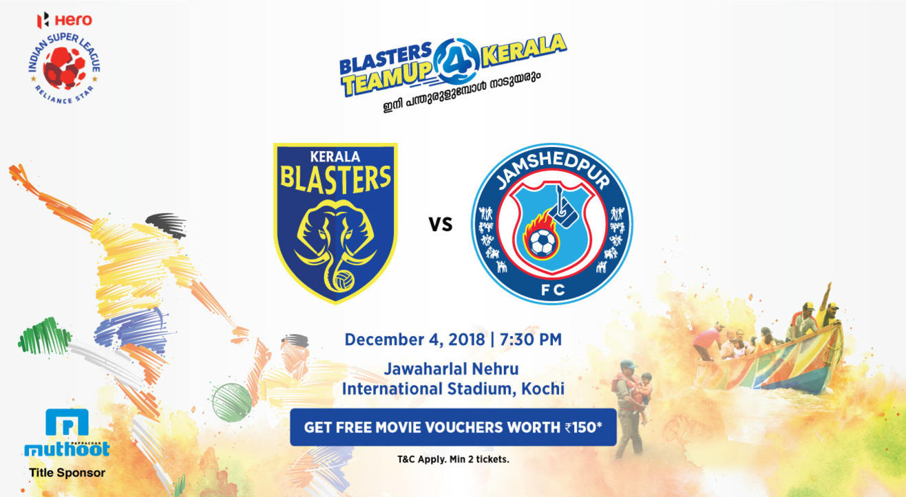 HERO Indian Super League 2018-19: Kerala Blasters FC vs Jamshedpur FC