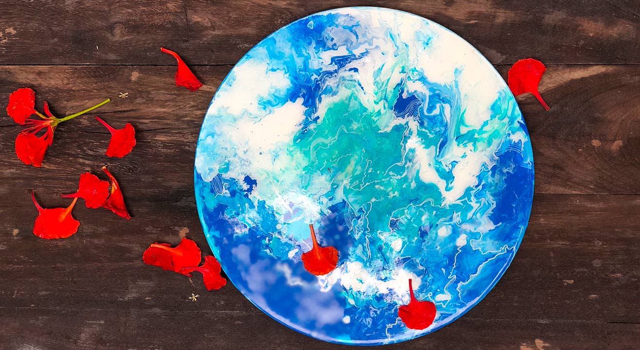 Oceans - A Fluid Acrylic Workshop By Aarthi Goyal
