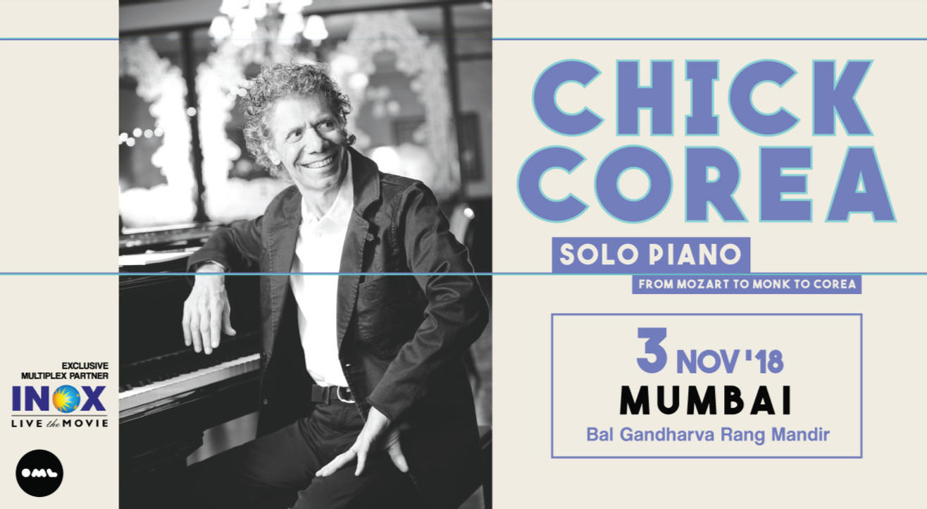 Chick Corea: Solo Piano From Mozart to Monk to Corea, Mumbai