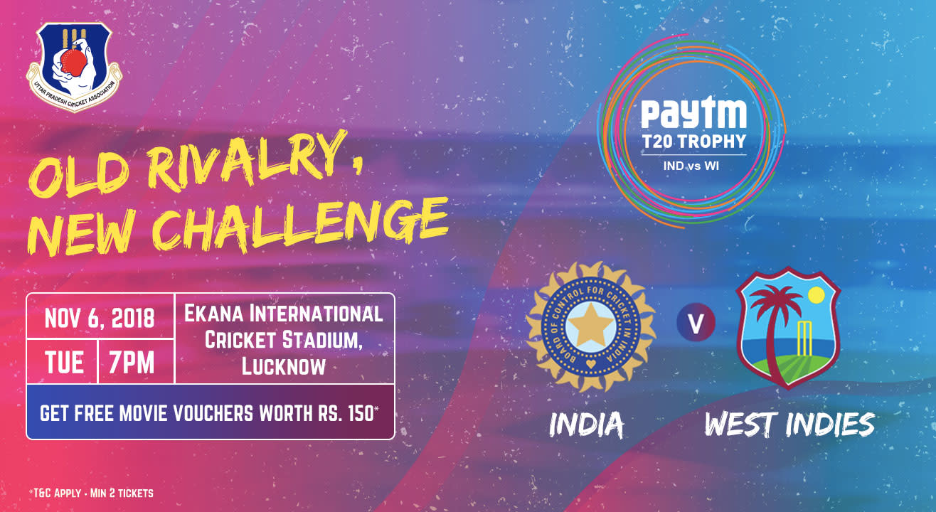 Paytm T20 Series: 2nd T20I India v West Indies, Lucknow