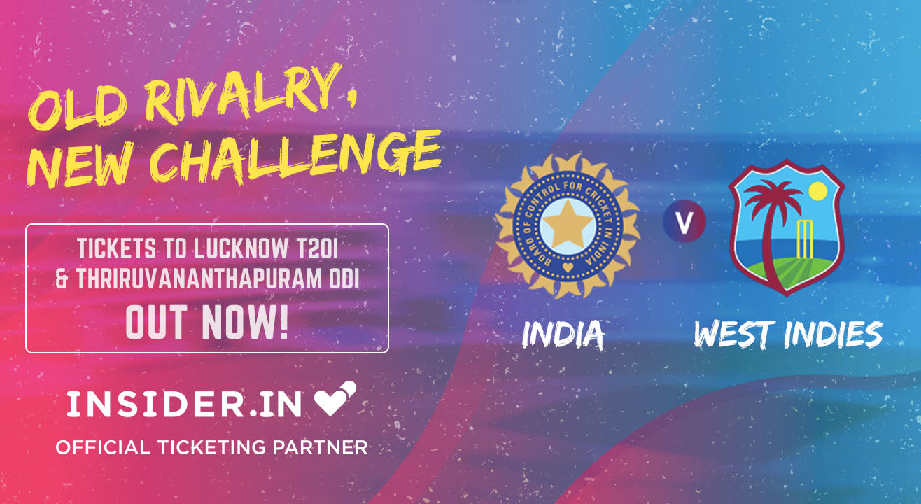 Buy Tickets To: India v West Indies Cricket Matches: October & November 2018
