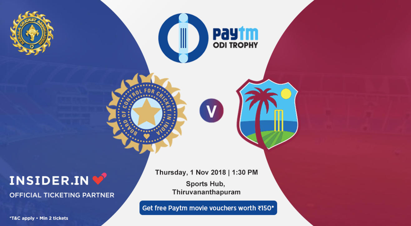 Paytm ODI Series 5th ODI: India v West Indies, Thiruvananthapuram