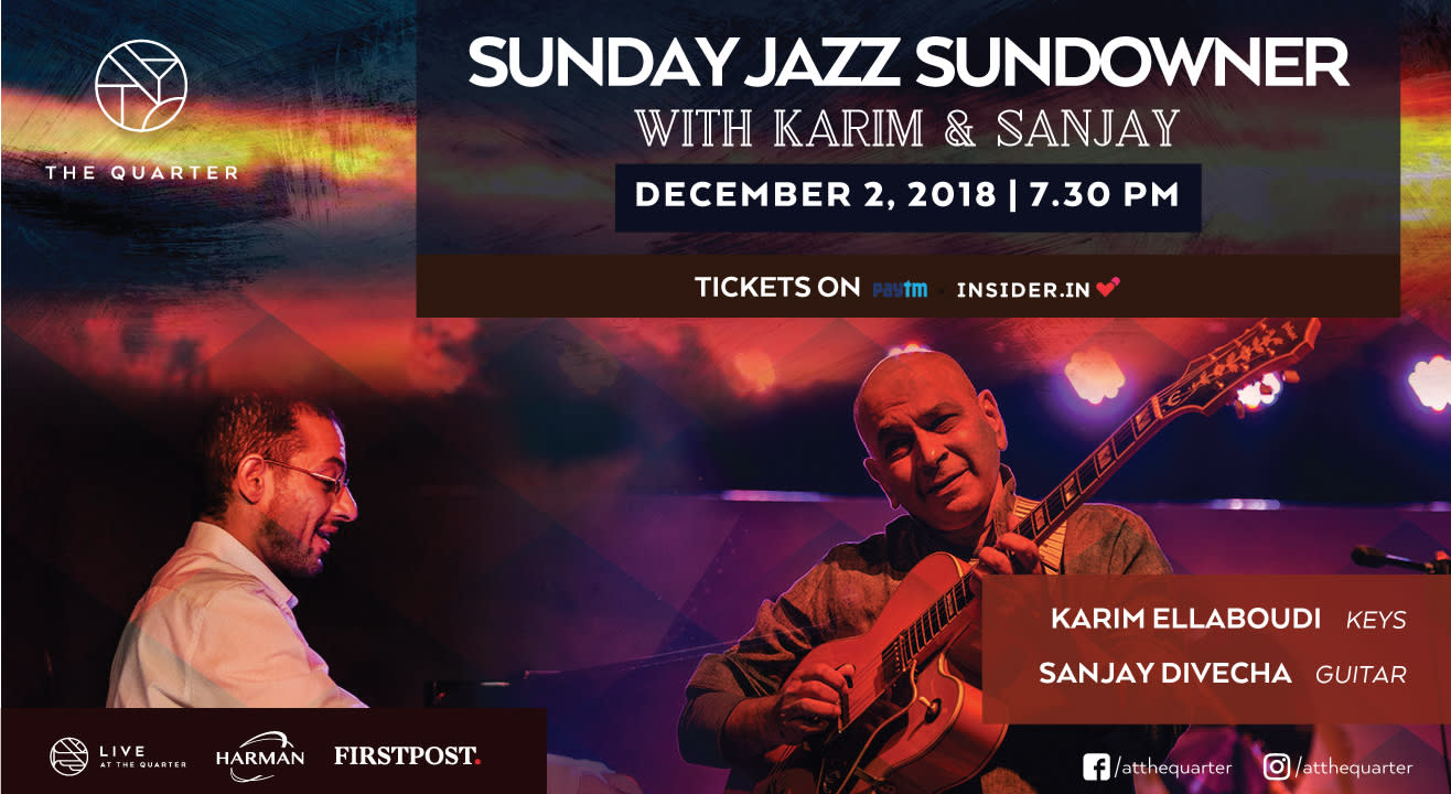 Sunday Jazz Sundowner with Karim and Sanjay at The Quarter