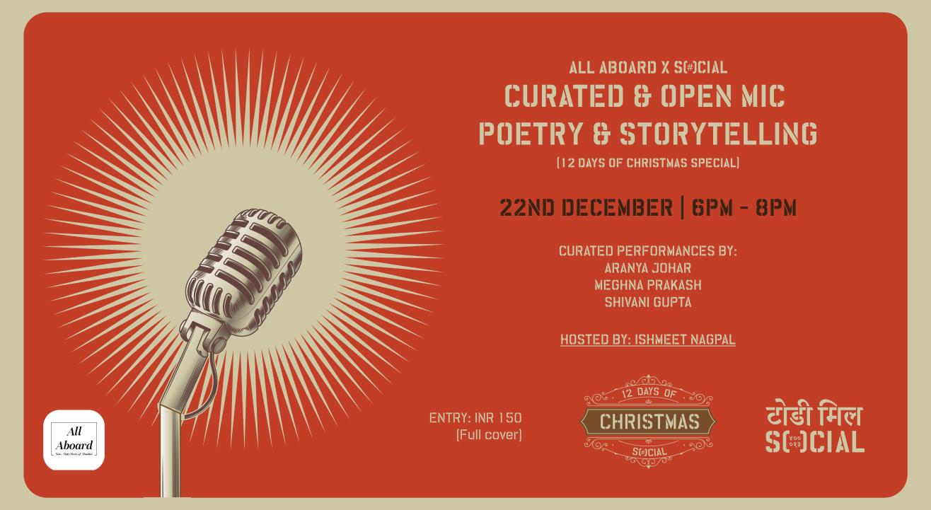 All Aboard x Social: Curated + Open Mic Poetry & Storytelling (Christmas Edition)