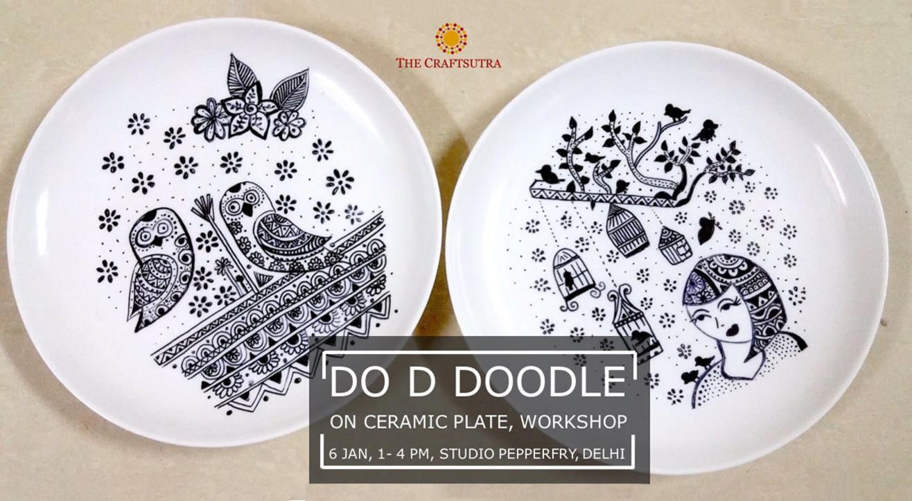 Do D Doodle on Ceramic Plate Workshop