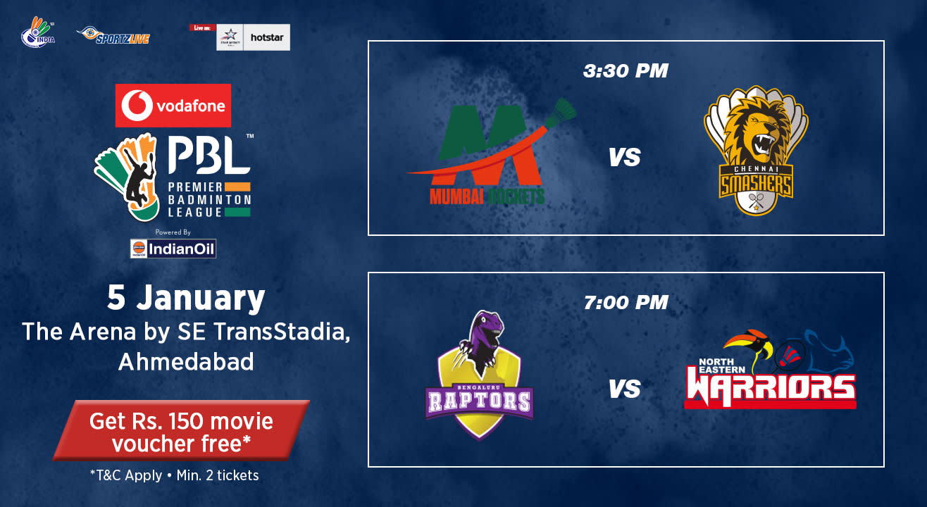 V-PBL: Mumbai Rockets vs Chennai Smashers and Bengaluru Raptors vs North Eastern Warriors