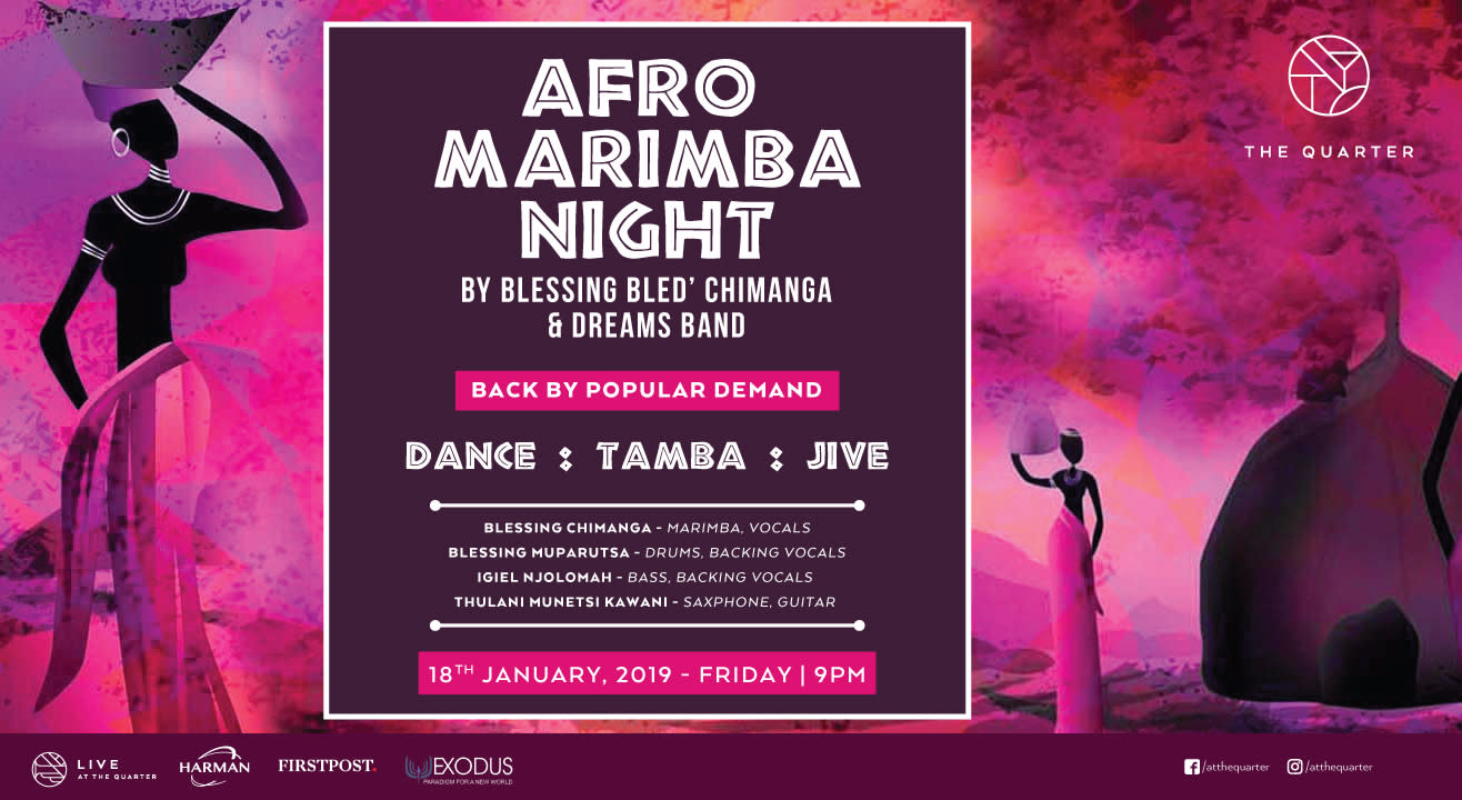 Afro Marimba Night with Blessing Bled Chimanga and The Dreams Band at The Quarter