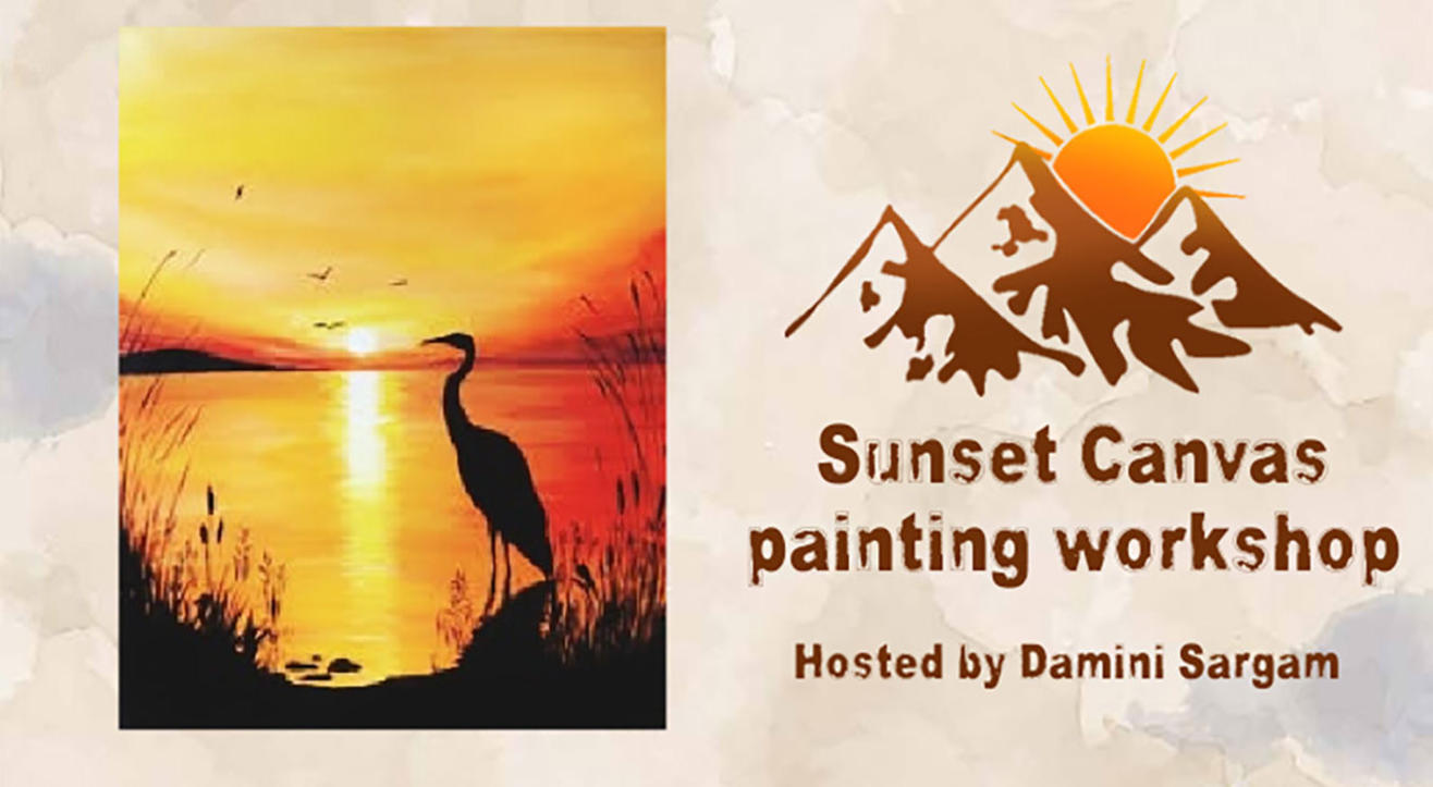 Sunset Canvas Painting Workshop with Damini Sargam