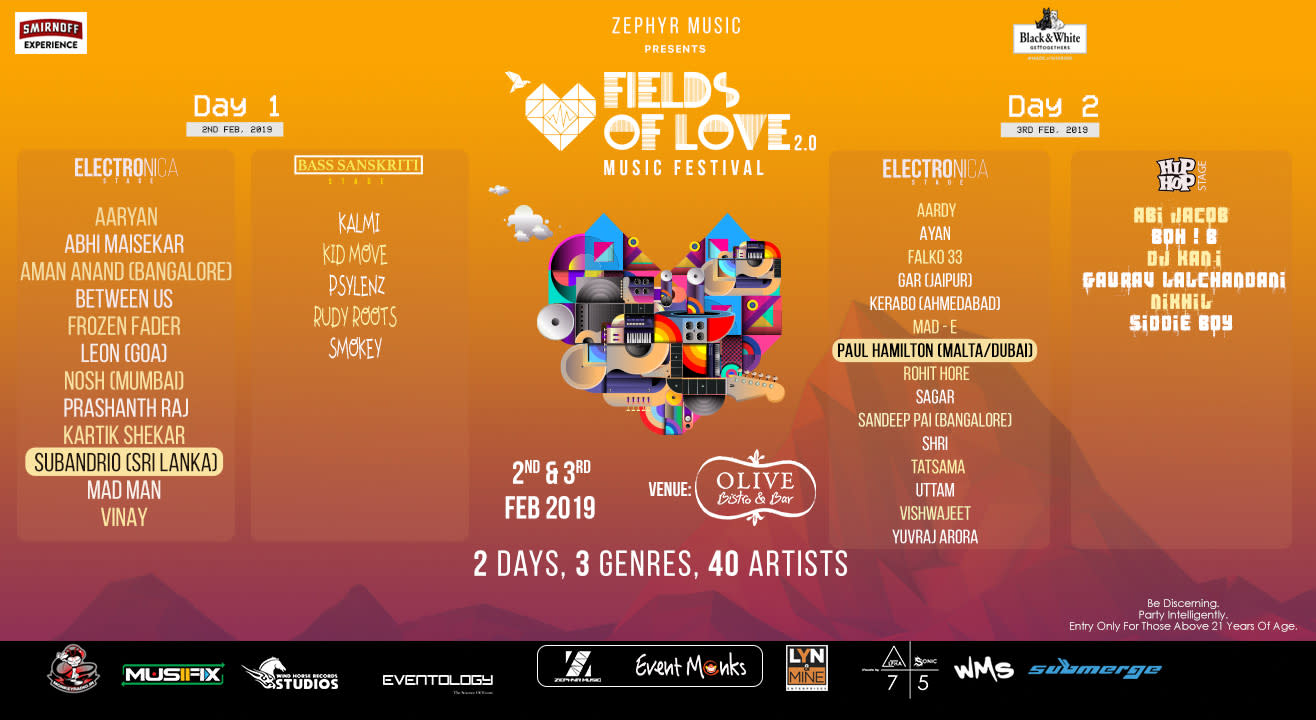 Zephyr Music Presents Fields Of Love Music Festival 2.0 (Second Edition)