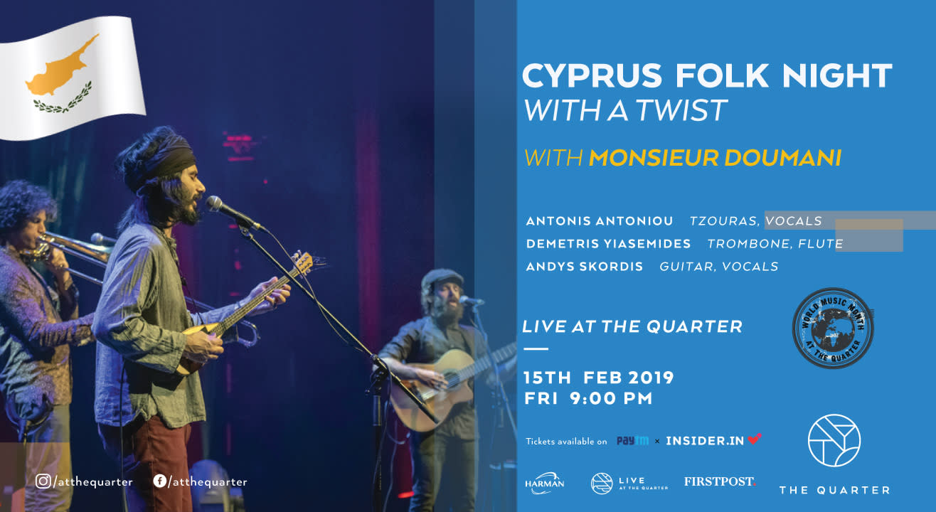 Cyprus Folk Night with Monsieur Doumani at The Quarter