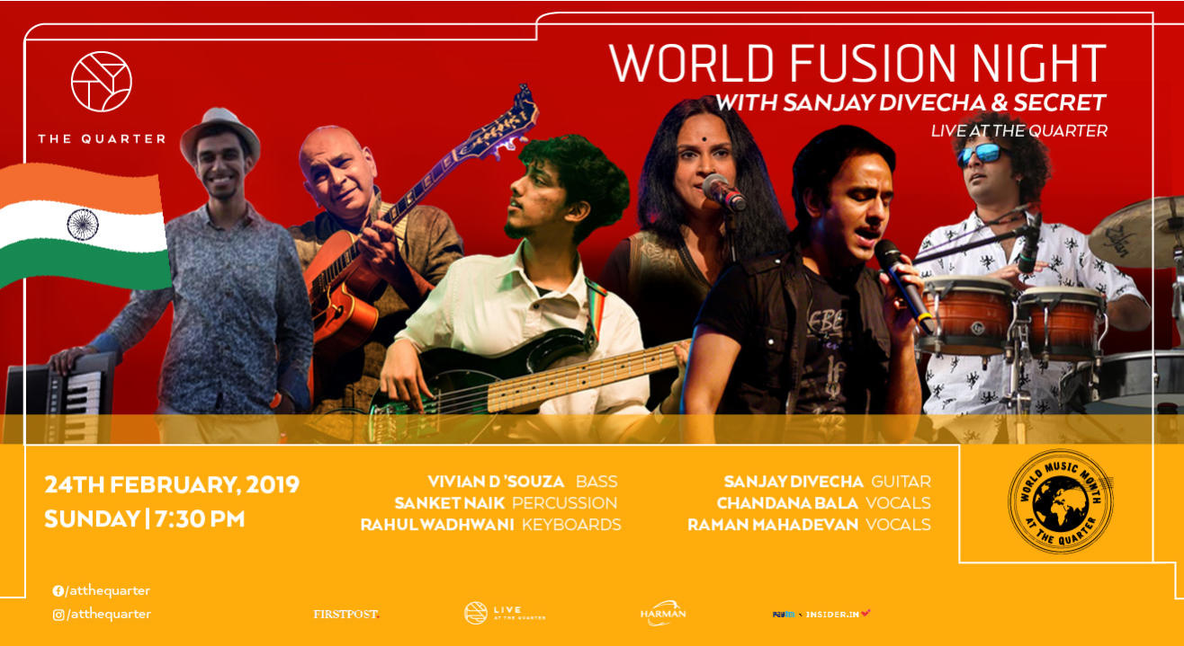 World Fusion Night with Sanjay Divecha & Secret at The Quarter