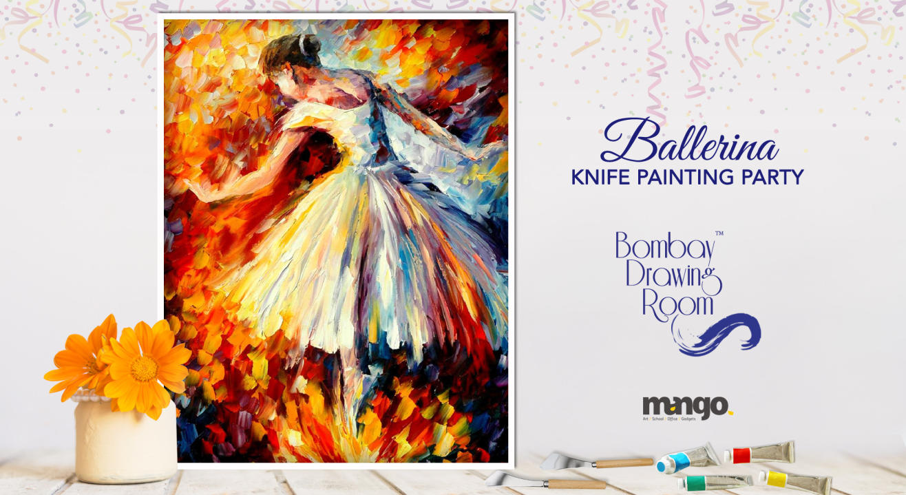 Ballerina Knife Painting Party by Bombay Drawing Room