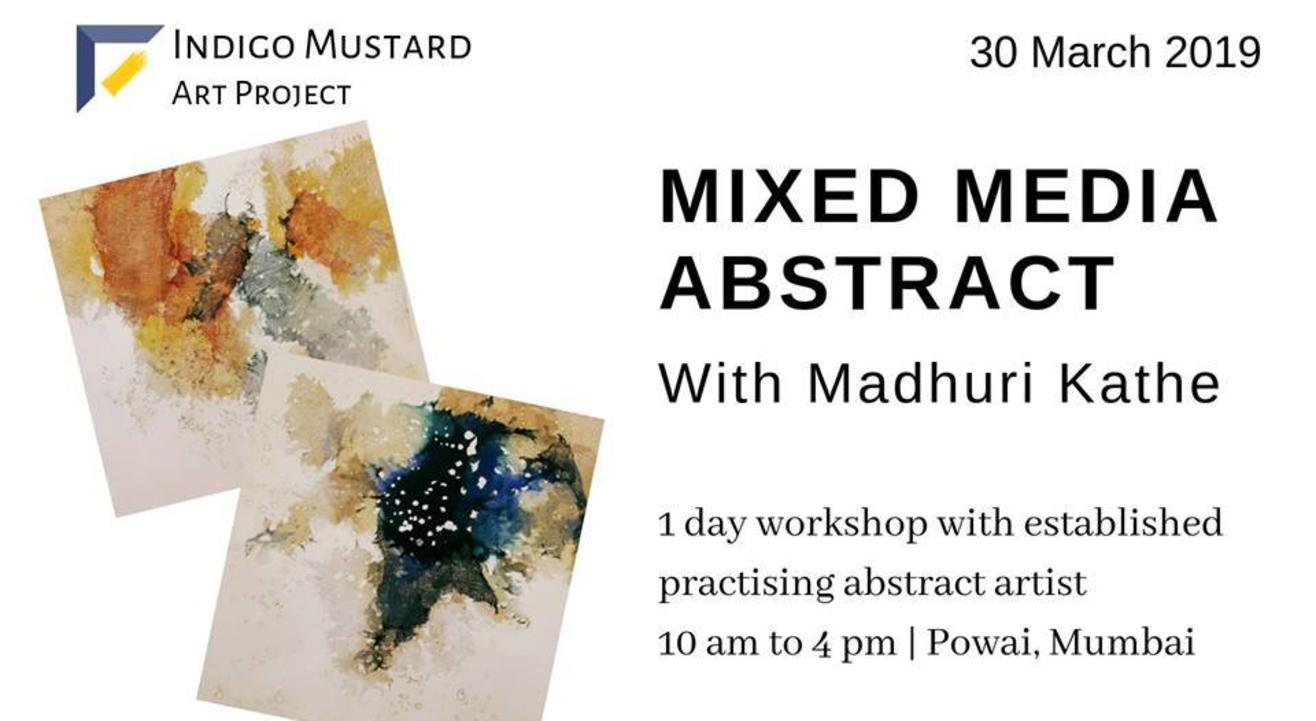 Mixed Media Abstract Painting with Madhuri Kathe