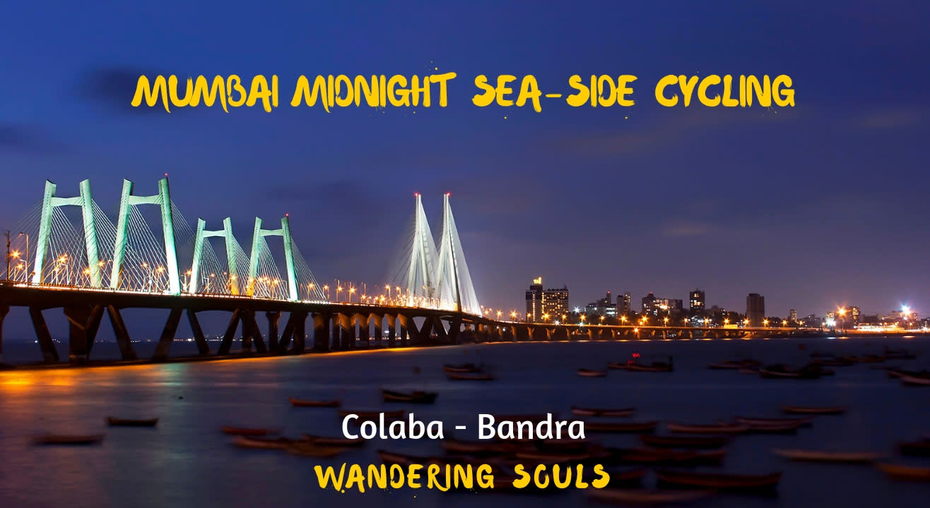 Mumbai Midnight Sea-Side Cycling by Wandering Souls