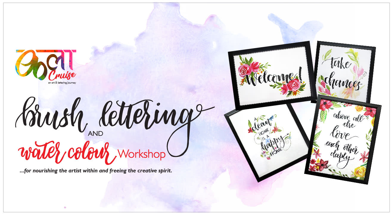 Brush Lettering and Water Colour Wokshop